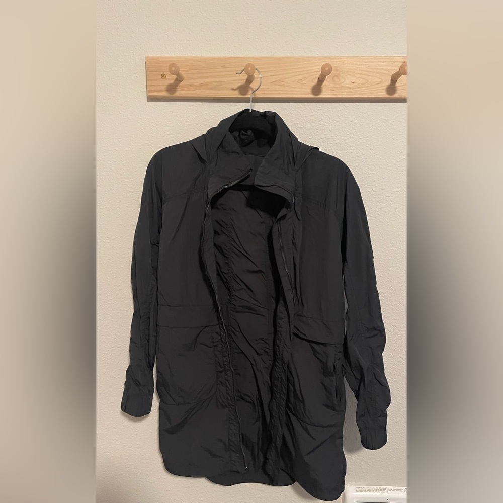 lululemon athletica Black Hooded Utility Jacket
